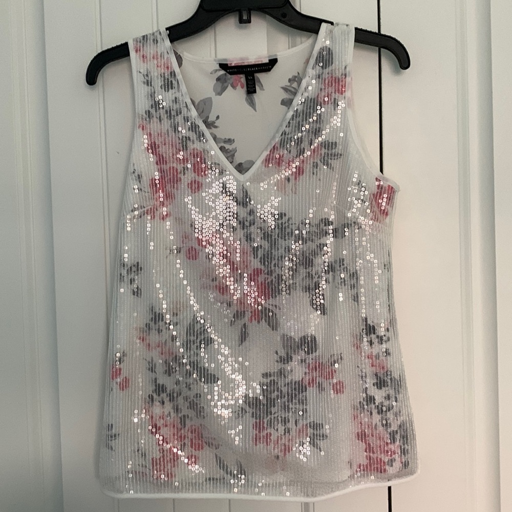 Sequins floral top